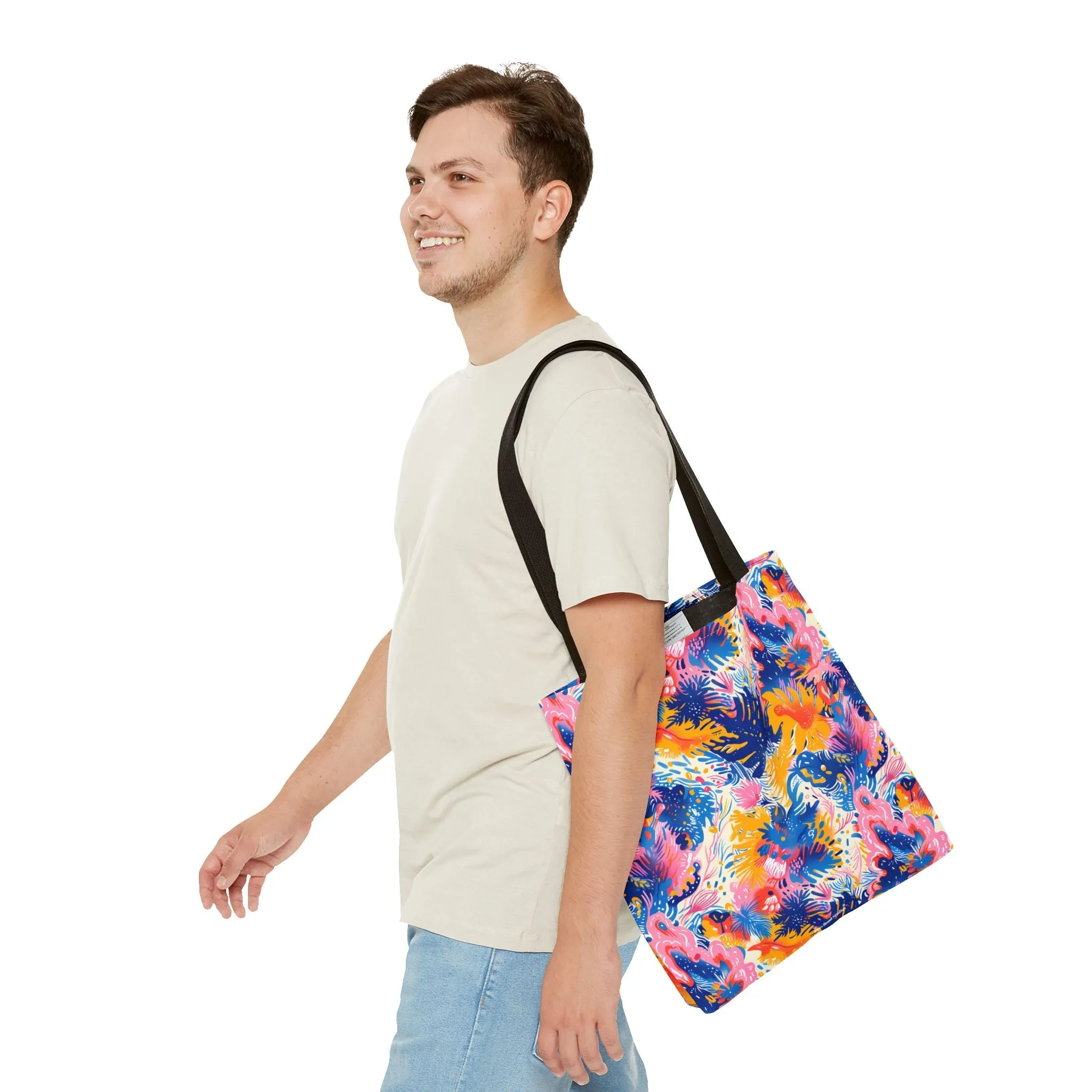 Splatter Blossom Tote Bag - Make a Splash with Every Step! Available in 3 sizes.