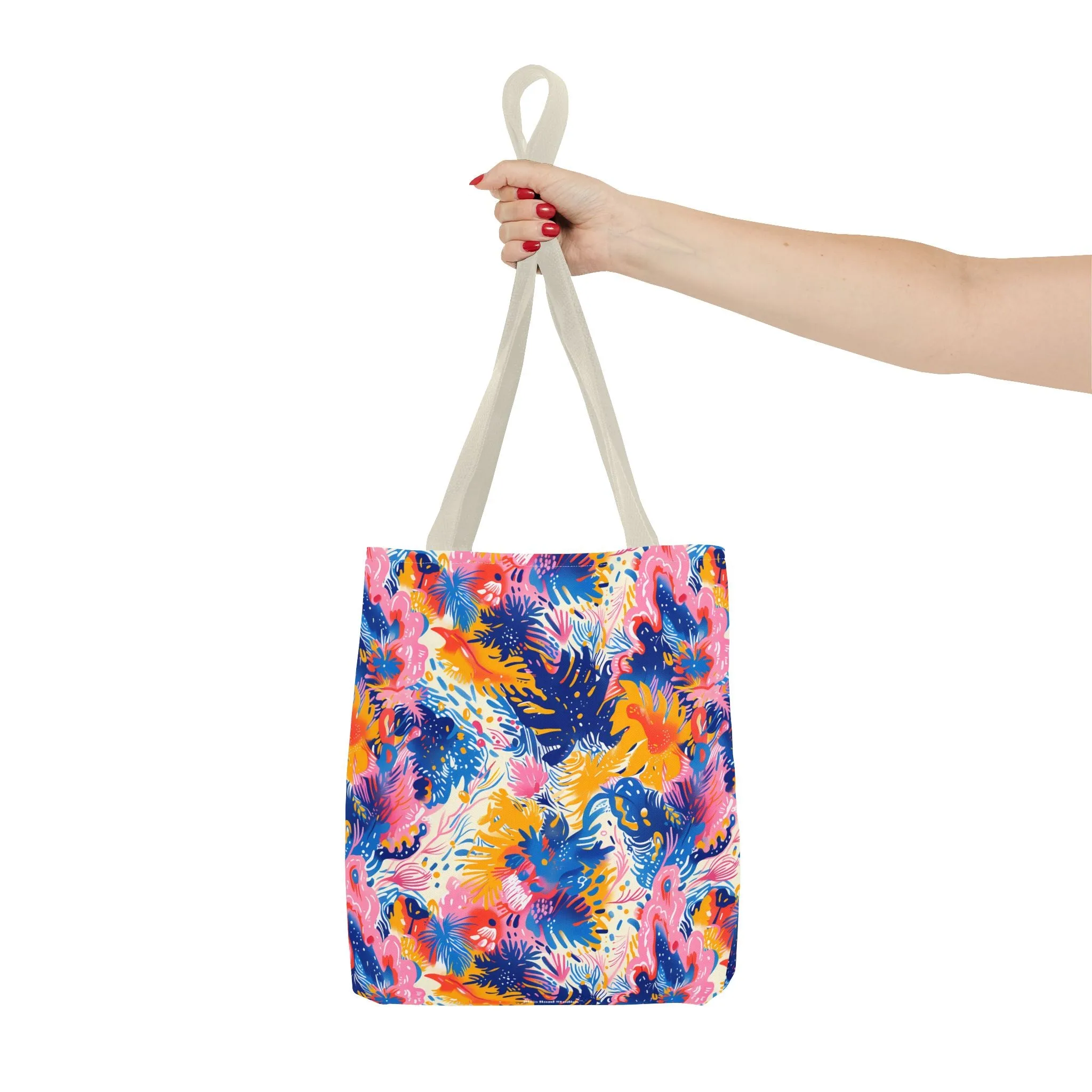 Splatter Blossom Tote Bag - Make a Splash with Every Step! Available in 3 sizes.