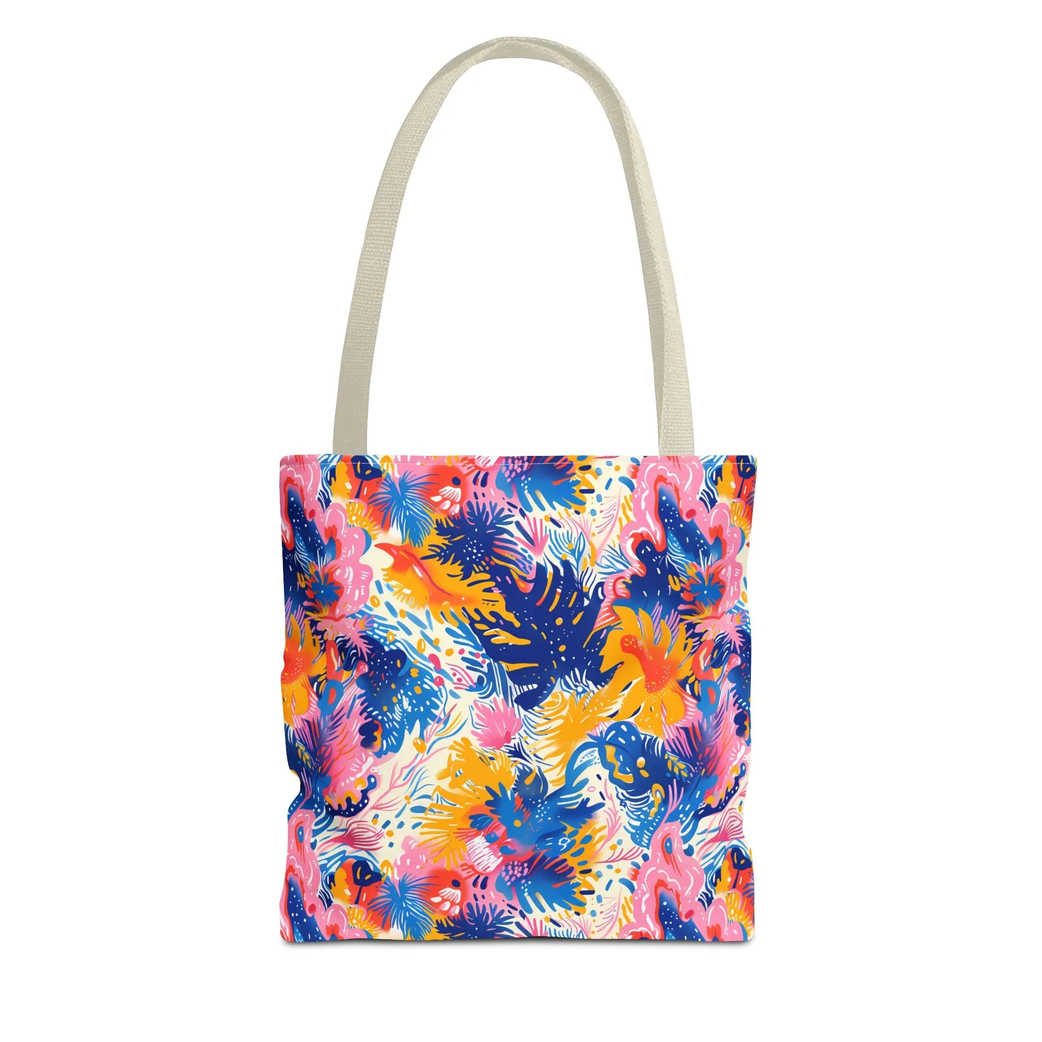 Splatter Blossom Tote Bag - Make a Splash with Every Step! Available in 3 sizes.