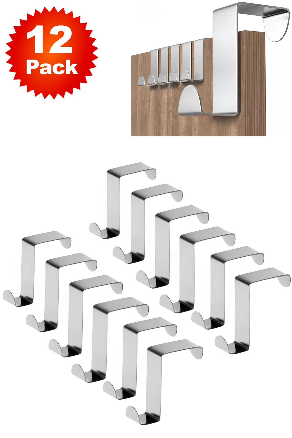 Stainless Steel Over Door Hooks