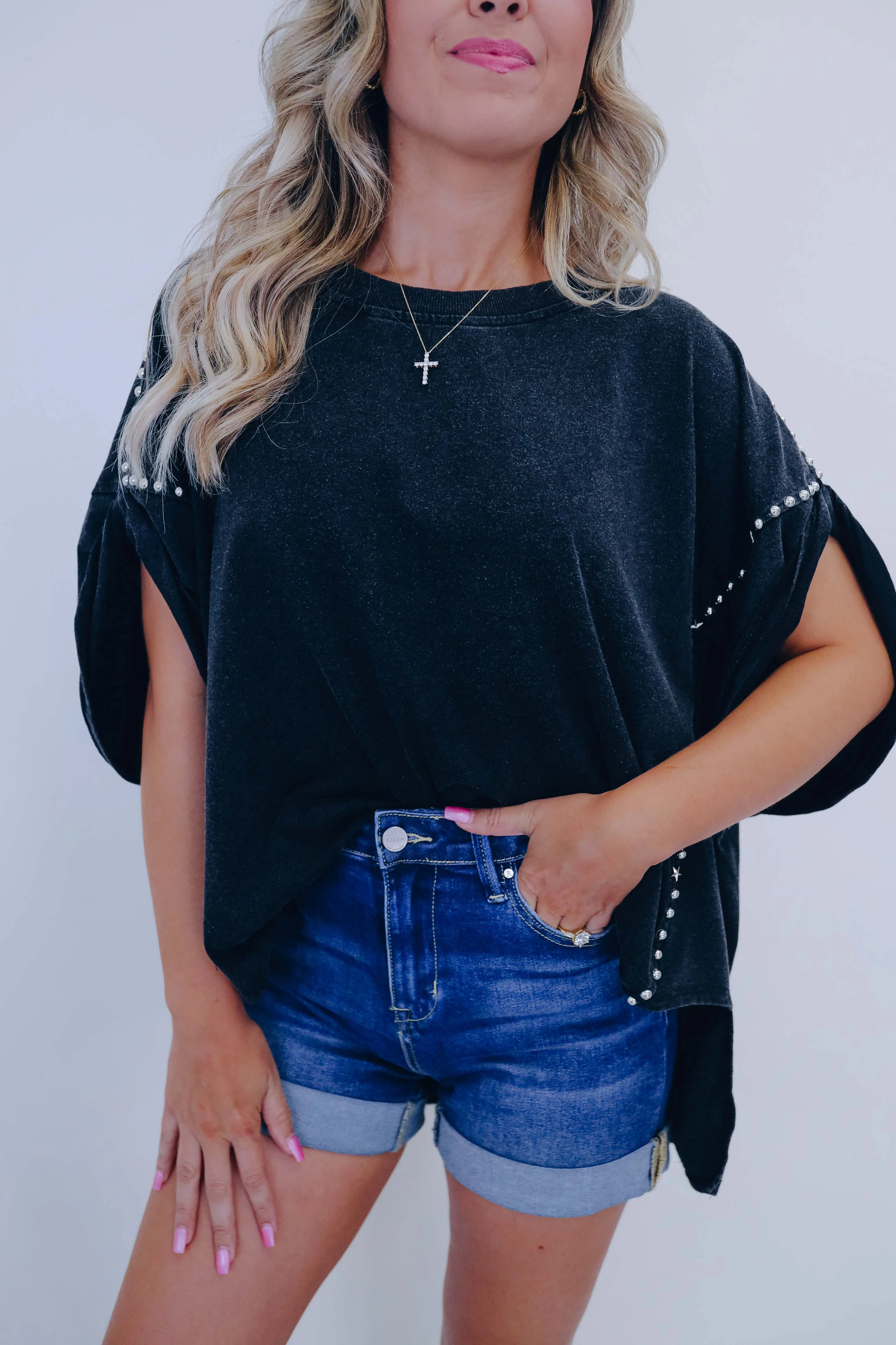 Stars N Studs Vintage Washed Top