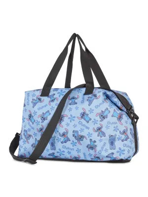 Stitch Weekender Duffel Travel Bag Disney Carry-On All-Over Print Ohana Blue