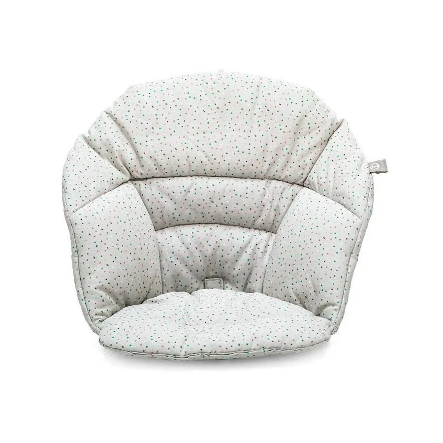 Stokke® Clikk™ High Chair & Travel Bag (White Chair/Grey Sprinkle Cushion)