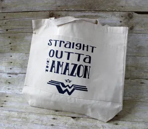 straight outta the amazon - tote bag