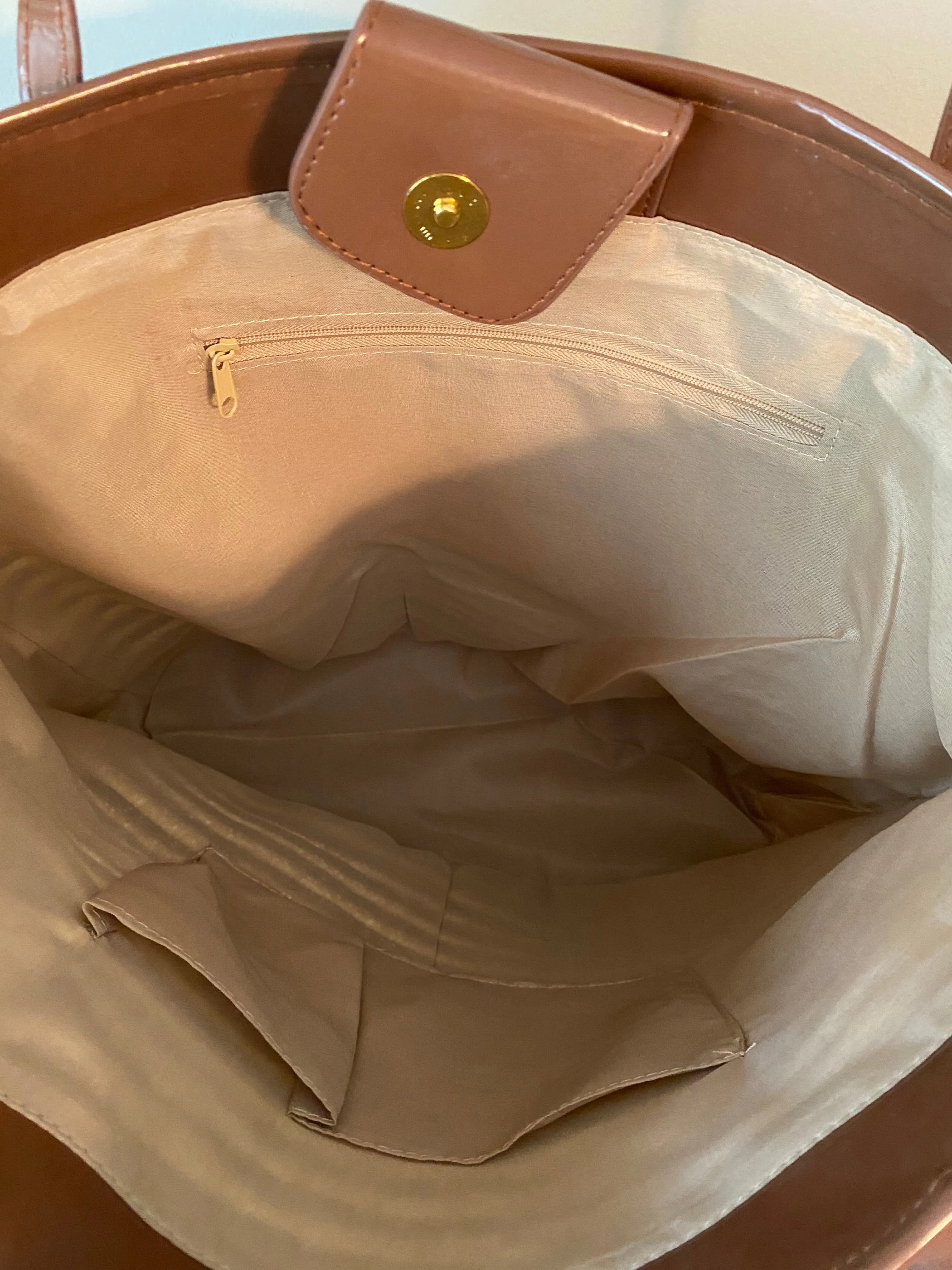 Straw Stripped Tote