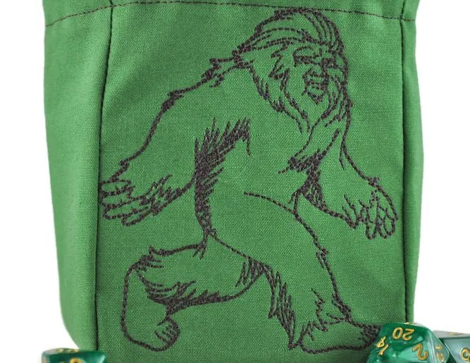 Strolling Sasquatch dice bag