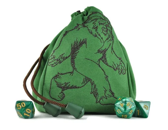 Strolling Sasquatch dice bag