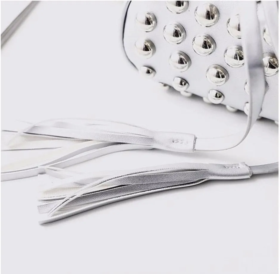 Studded Bucket Crossbody