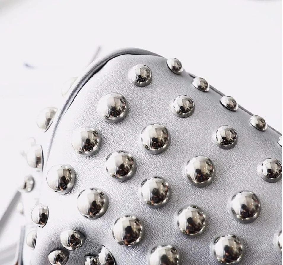 Studded Bucket Crossbody