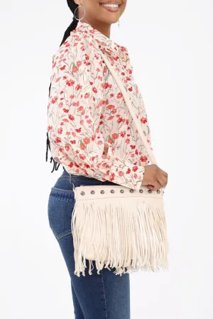 Studded Cowgirl Purse - Cream