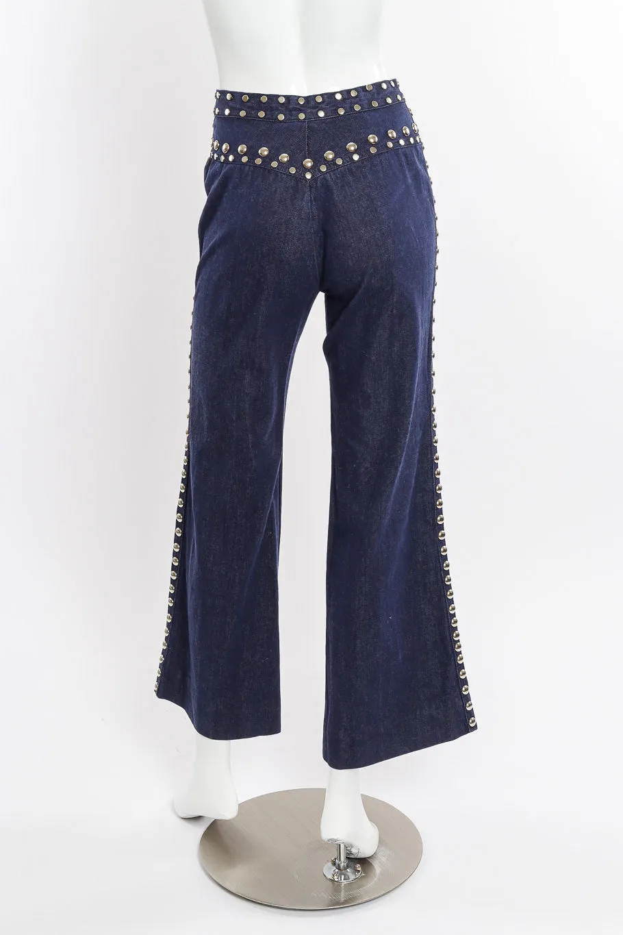 Studded Denim Top and Pant Set