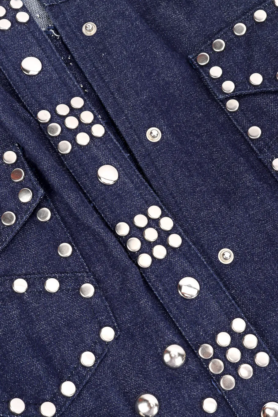 Studded Denim Top and Pant Set