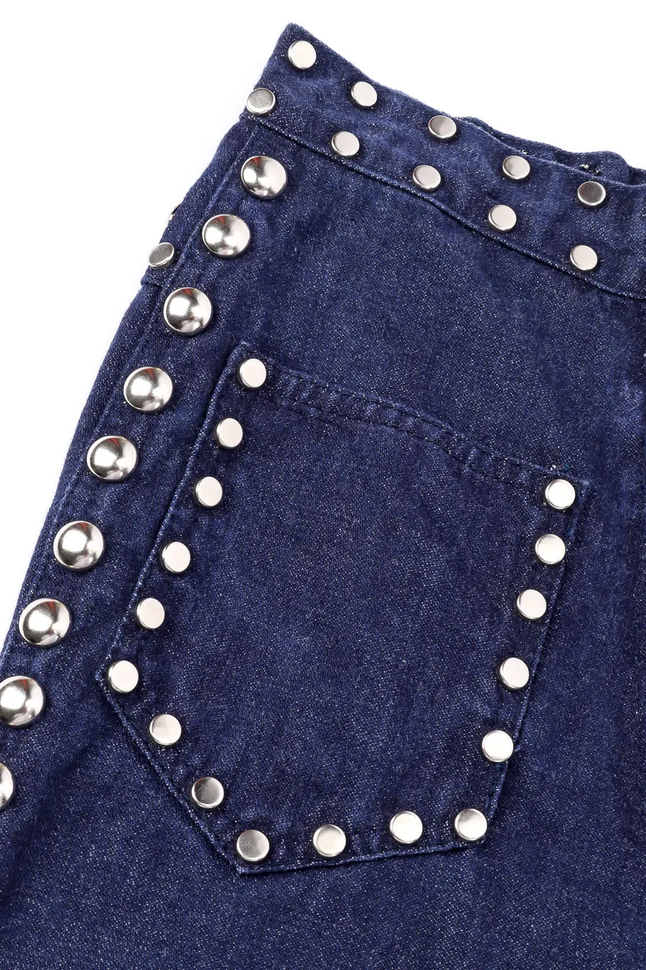 Studded Denim Top and Pant Set