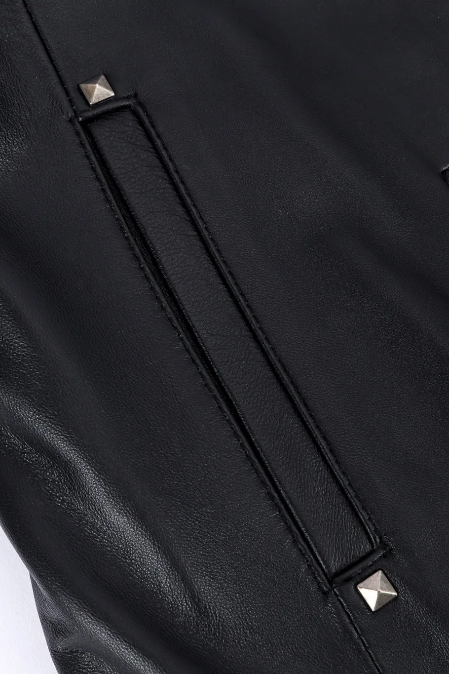 Studded Leather Coat