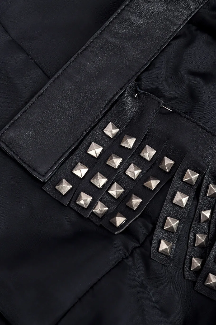 Studded Leather Coat
