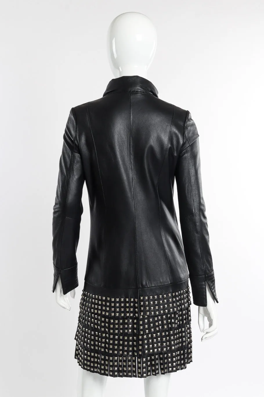 Studded Leather Coat