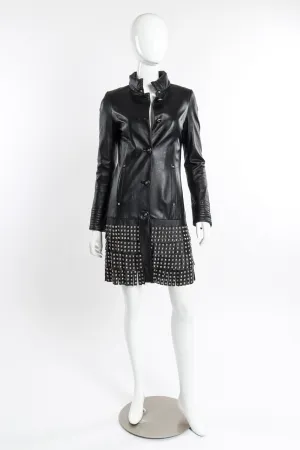 Studded Leather Coat
