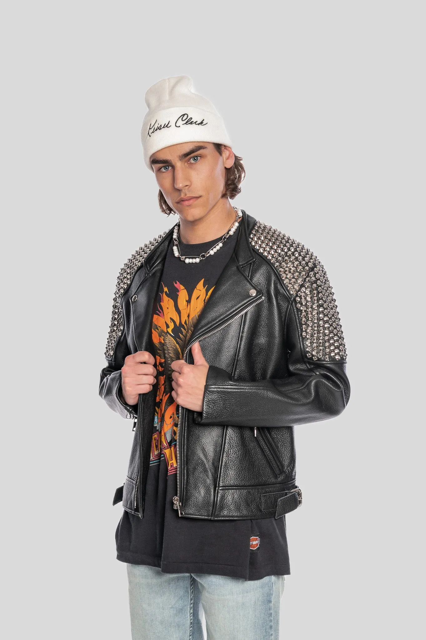 STUDDED MOTO