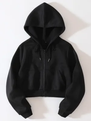 Sudadera con capucha corta Cherry Vibes en