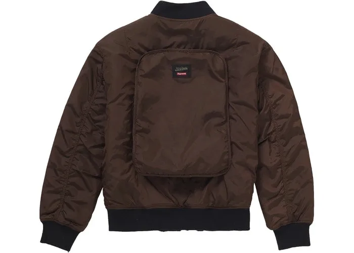 Supreme Jean Paul Gaultier Reversible Backpack MA-1- Brown