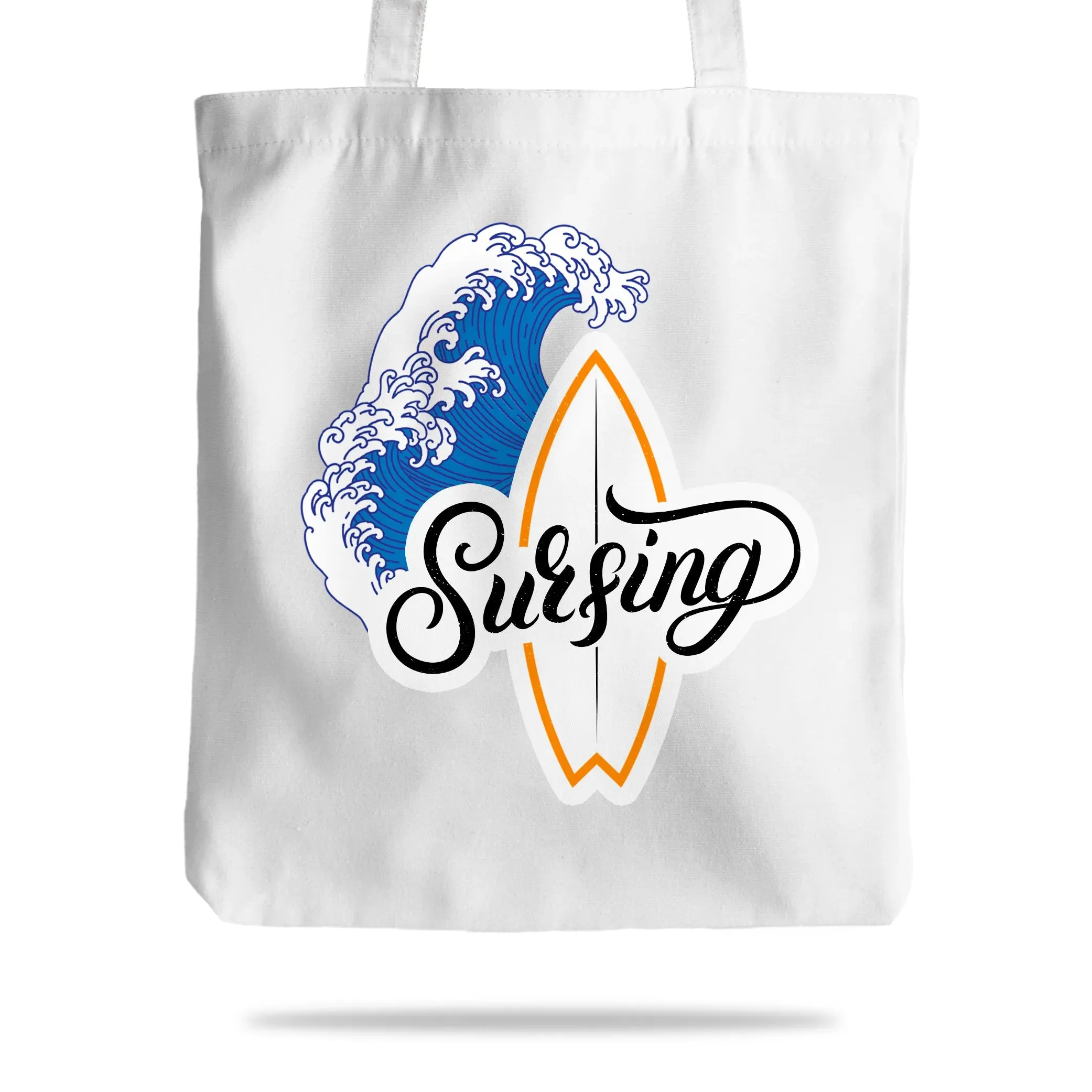 Surfing tote bag