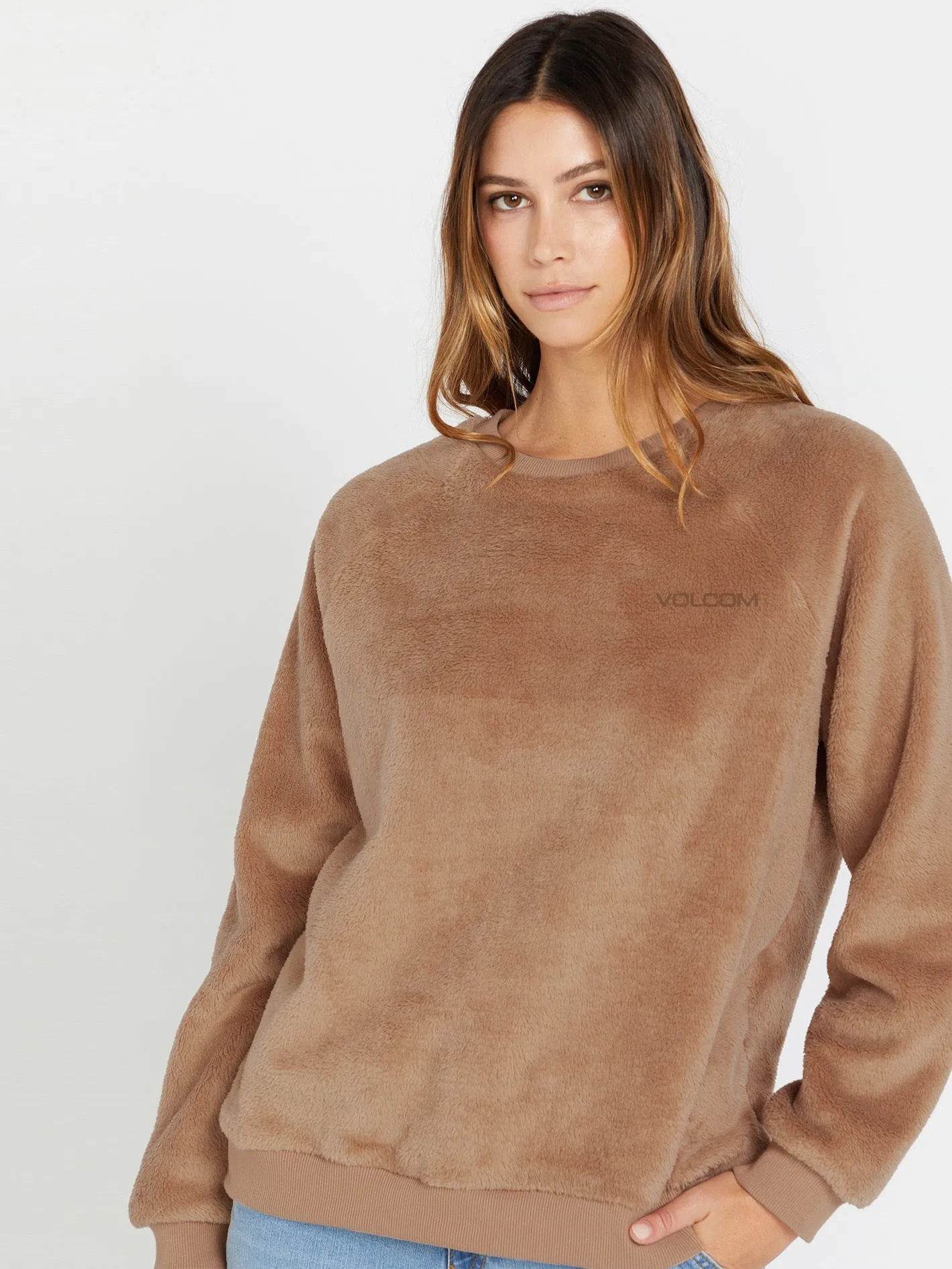 Sweatshirt Pheelin Phine Sherpa - MOCHA