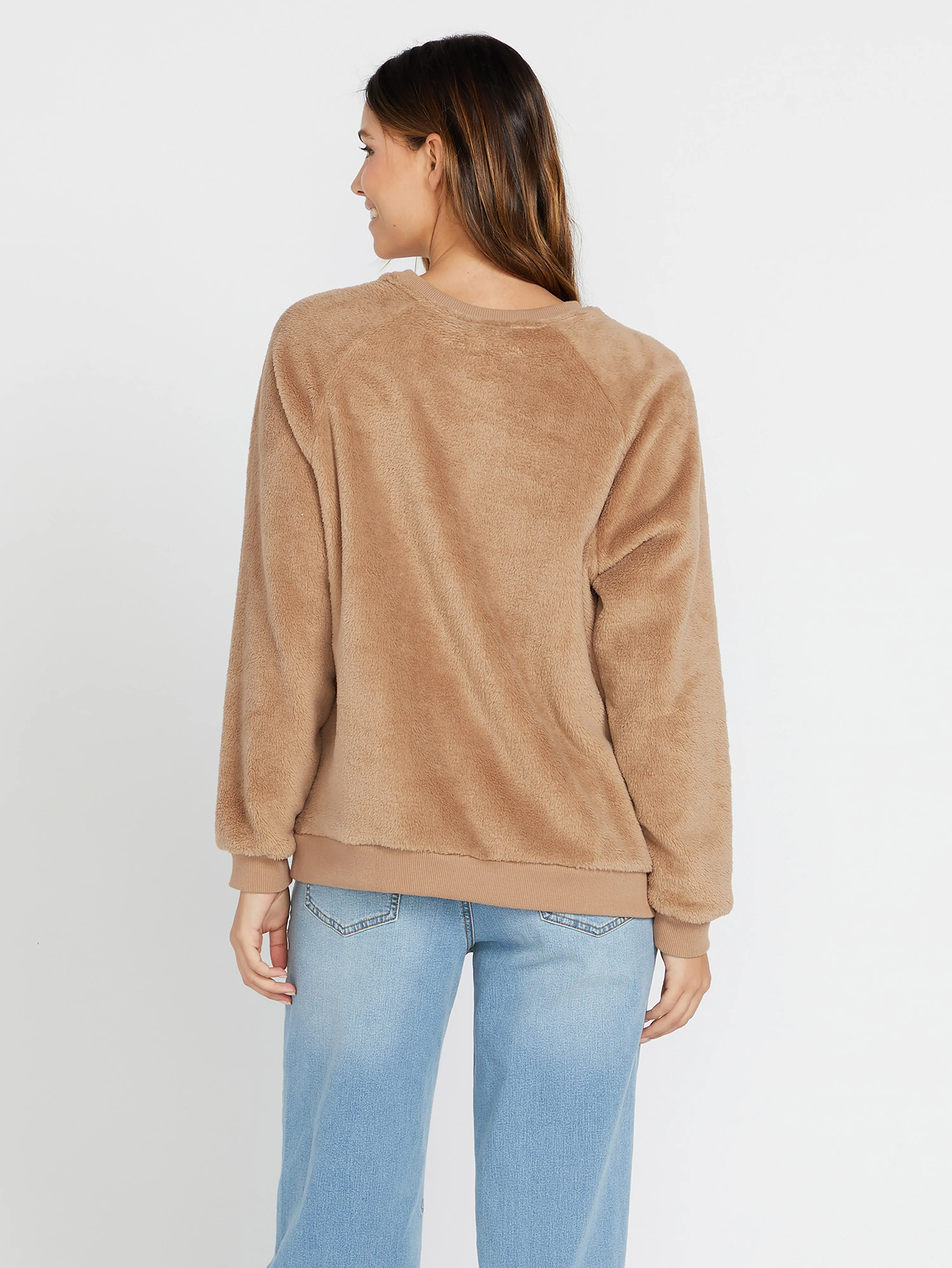 Sweatshirt Pheelin Phine Sherpa - MOCHA