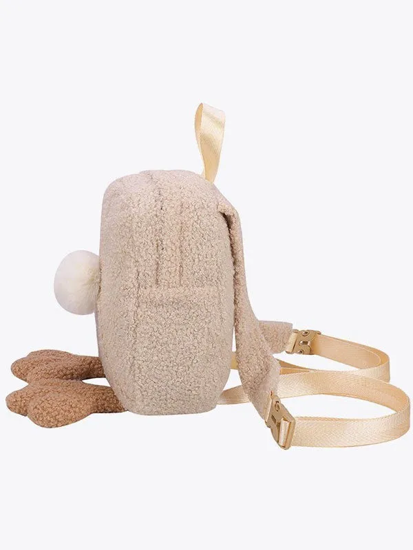 Sweet Lolita Bag Khaki Short Plush Faux Suede Polyester Lolita Accessories