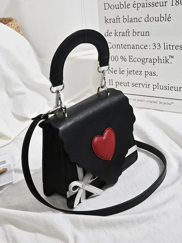 Sweet Lolita Bag Pink PU Leather Handbag Lolita Accessories