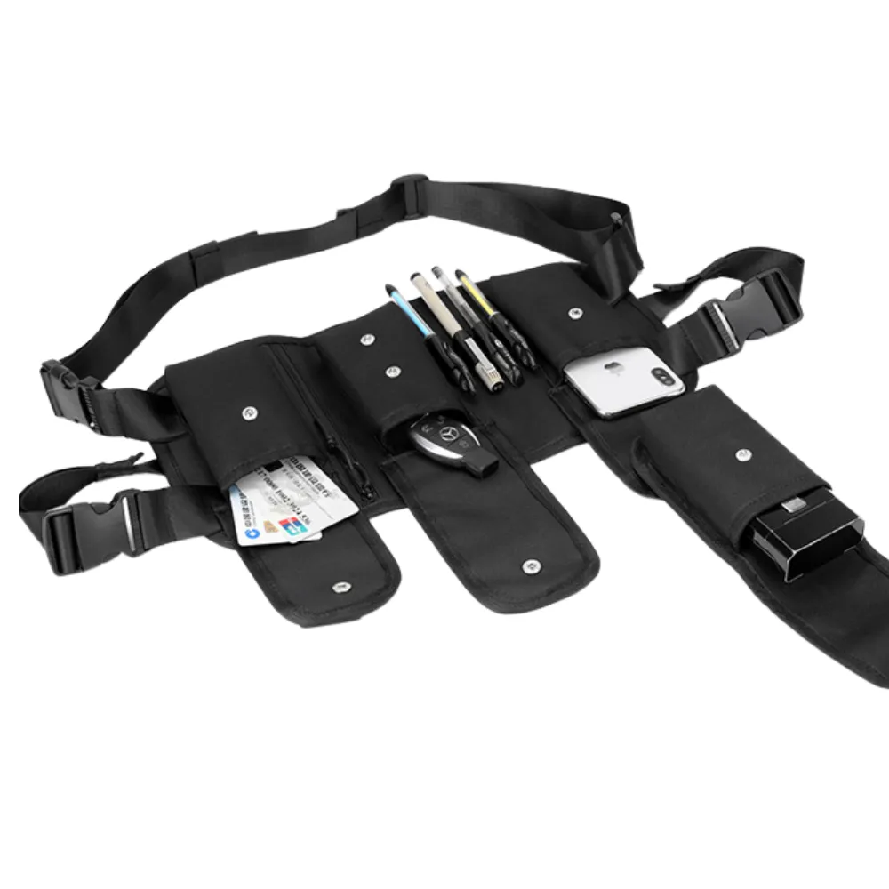 Tactical Multi-Pocket Canvas Chest Bag