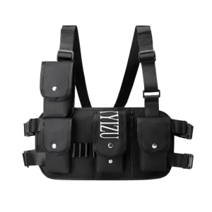 Tactical Multi-Pocket Canvas Chest Bag