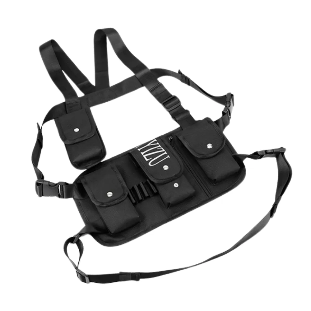 Tactical Multi-Pocket Canvas Chest Bag