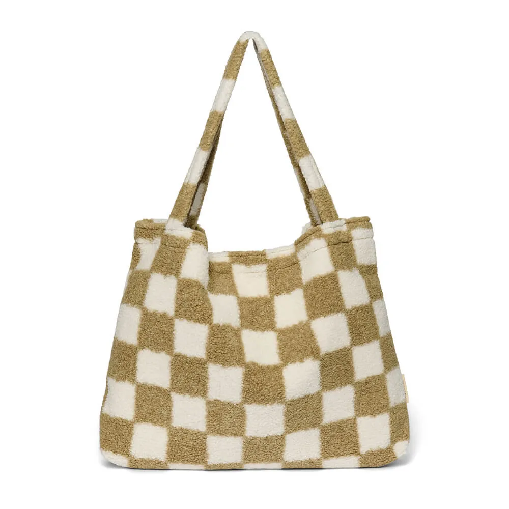 Teddy Mom Bag Checked - Studio Noos X Binibamba