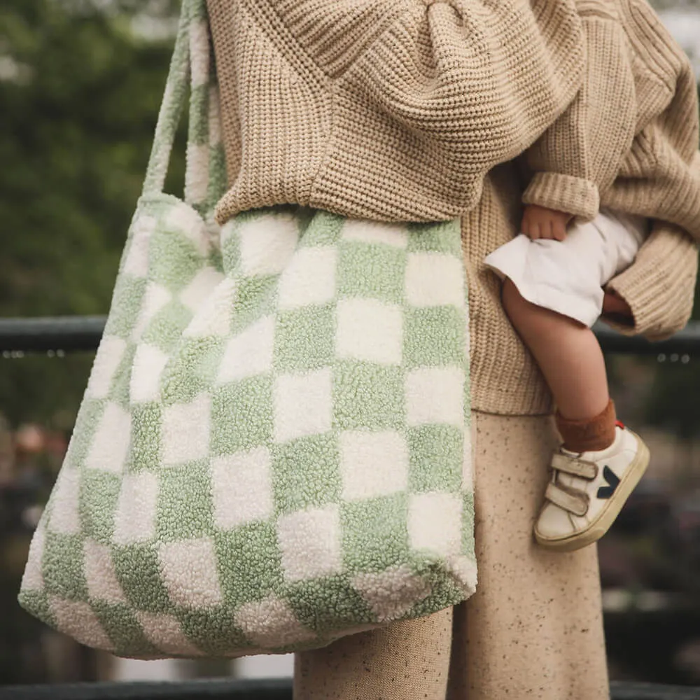 Teddy Mom Bag Checked - Studio Noos X Binibamba