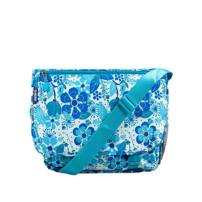 Terry Messenger bag in Blue Vine - Final Sale