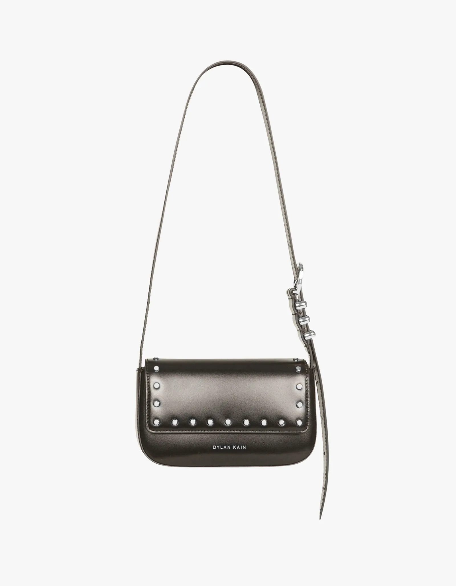 The Delilah Studded Bag - Silver/Black