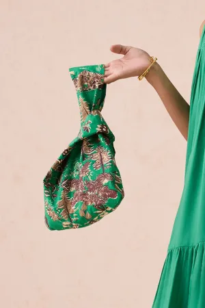 The Emerald Pine Overlap Upcycled Pouch
