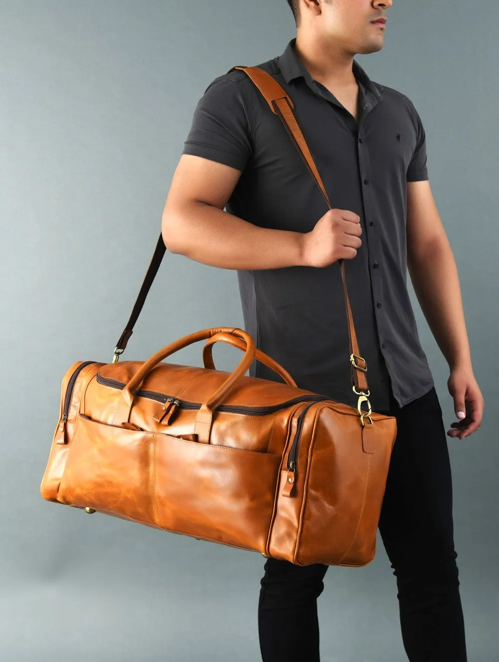 The Heavy Tan Duffle