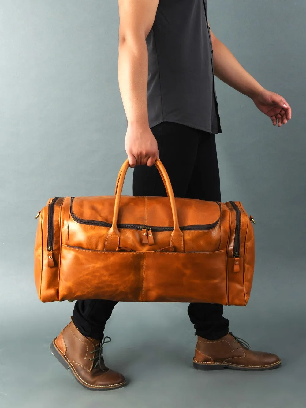 The Heavy Tan Duffle
