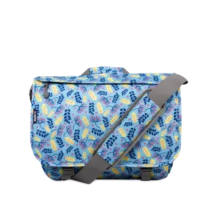 Thomas Laptop Messenger Bag in Sky Leaves - Final Sale
