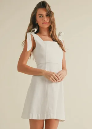 Tie Shoulder Dress