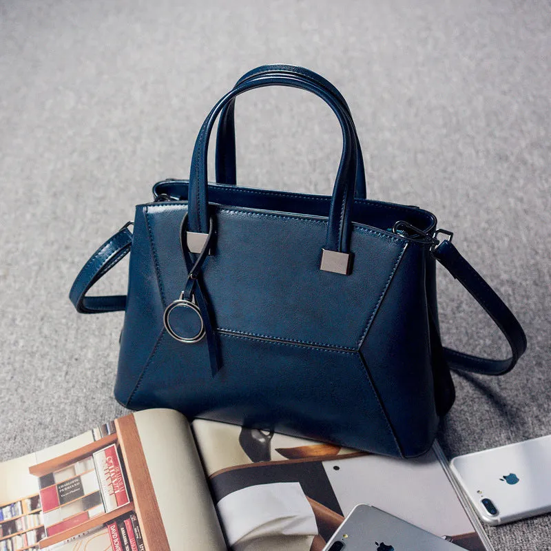Top Grain Leather Satchel Bag, Stylish Women Handbag, Leather Lady Purse Gift For Her