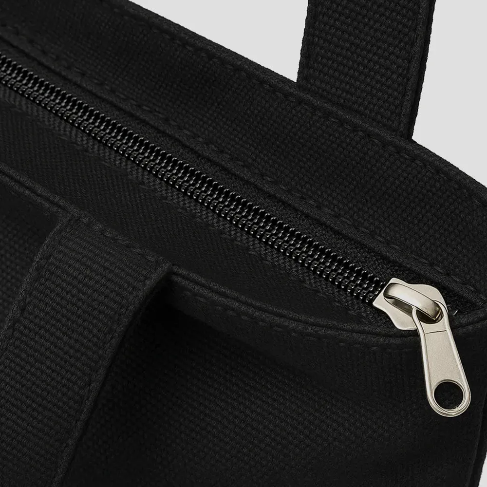 Tote bag noir fermeture éclair
