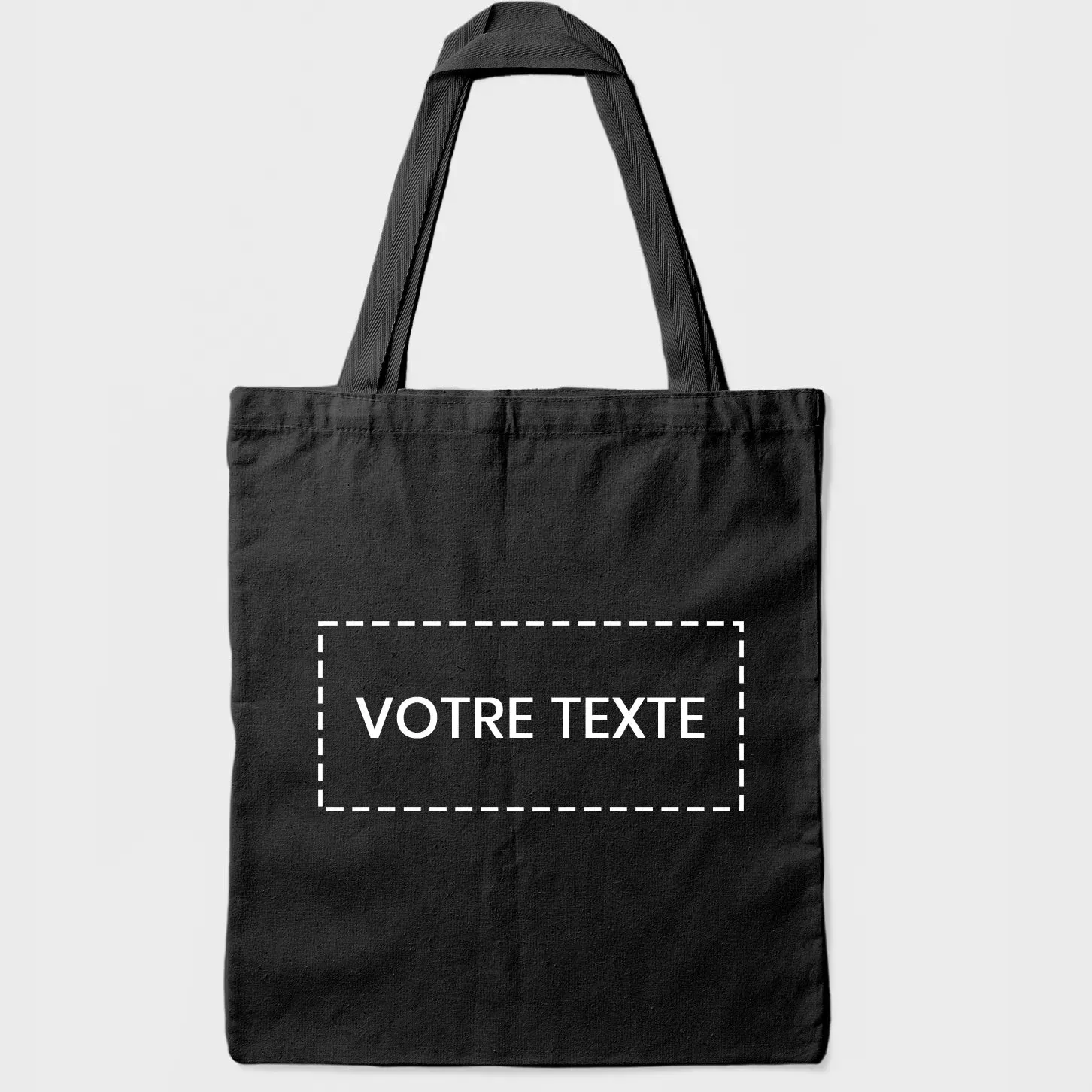 Tote bag noir fermeture éclair