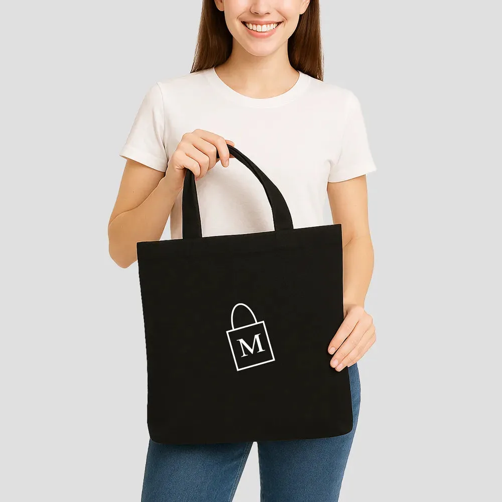 Tote bag noir fermeture éclair