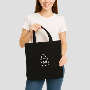 Tote bag noir fermeture éclair
