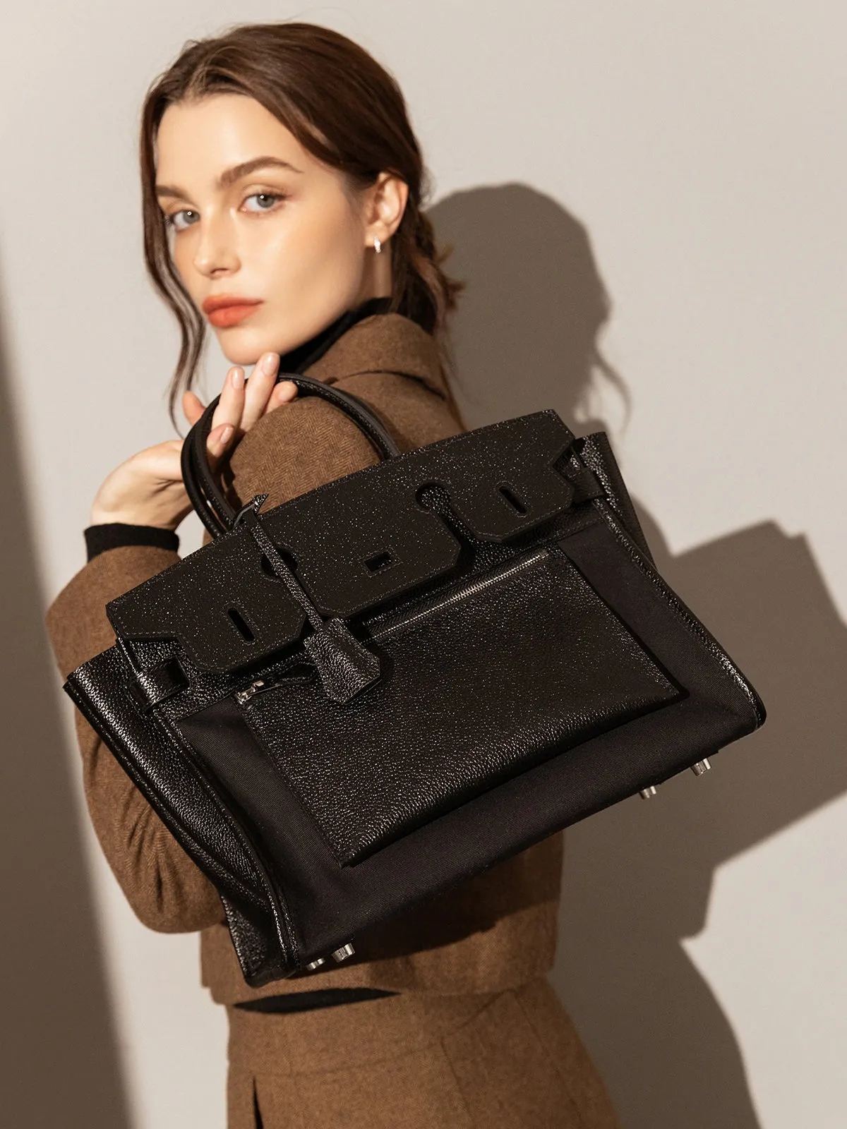 Tote Great savings Leather Bag Lyon Shockproof