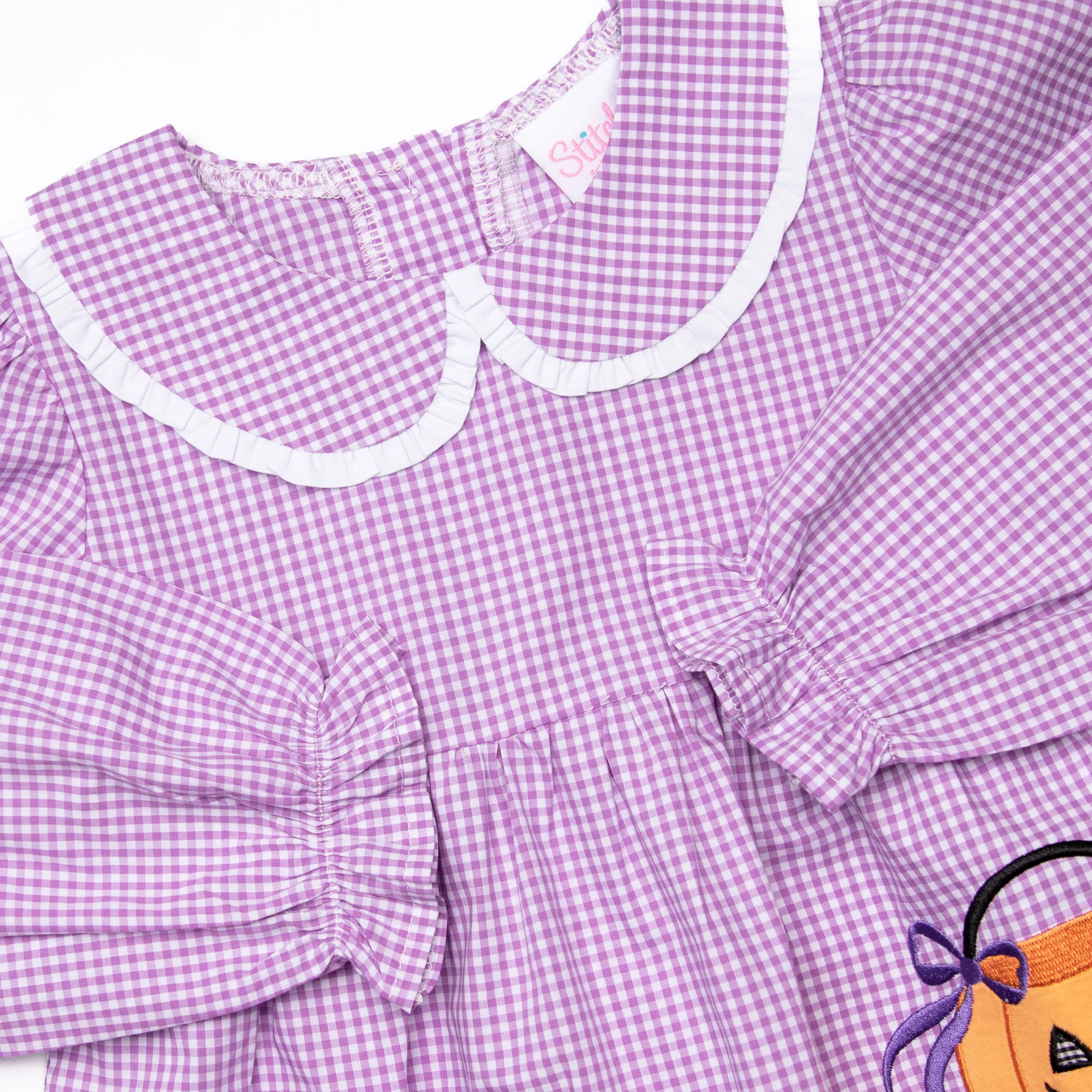 Treats not Tricks Applique Bloomer Set, Purple