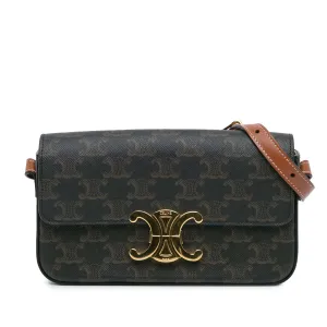 Triomphe Coated Canvas Claude Shoulder Bag