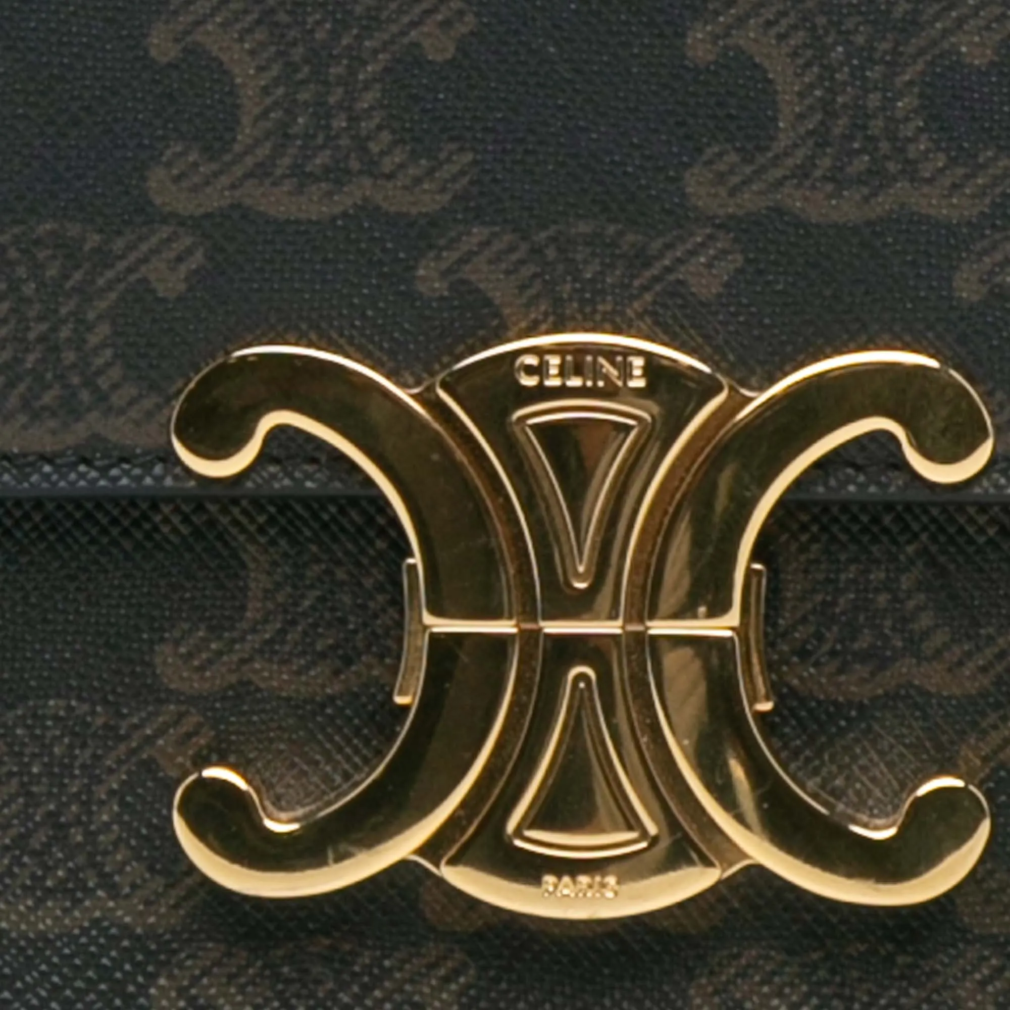 Triomphe Coated Canvas Claude Shoulder Bag